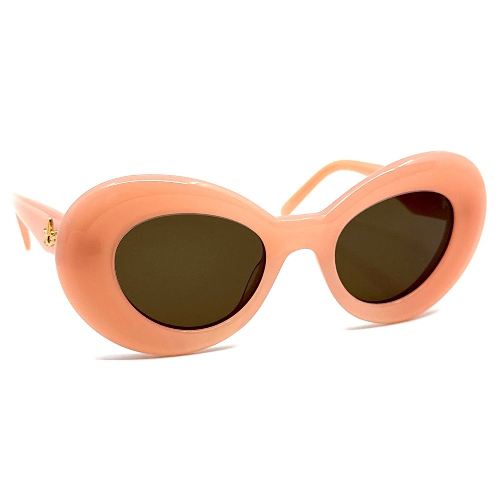 Loewe Peach Pink Oval Sunglasses